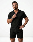 Niklas | Herren Set mit Kurzarmhemd und Shorts