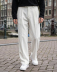 Erik | Klassische Herren Stoffhose mit Weitem Bein