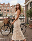 Frieda | Sommerkleid mit 3D Blumenapplikationen
