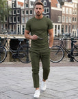 Nojan | Freizeit Herren Set mit modernem T-Shirt Look