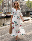 Talina | Elegantes Sommerkleid in fließender Maxi-Form
