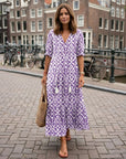 Talina | Elegantes Sommerkleid in fließender Maxi-Form