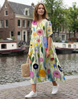 Rosina | Sommerkleid mit lebendigem Blumenmuster