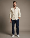 Leon | Elegante Herrenhemden aus Leinen Langarm