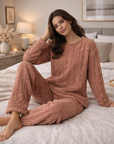 Sophie | Fleece Damen Pyjama für gemütliche Stunden