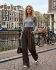 Anja | Elegante Damen Hosen mit geradem Schnitt und Taschen