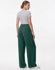High Waist Hose mit Taschen und weitem Bein