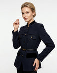 Johanna | Damenblazer mit Samtdetails