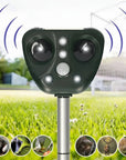 Bird Repeller Ultrasonic Solar-Powered Outdoor Garden Pest Deterrent - Image 3
