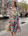Rosina | Sommerkleid mit lebendigem Blumenmuster