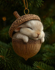 Christmas Ornaments Woodland Animal Acorn Hanging Tree Decor - Image 2