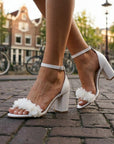 Clara | Elegante Hohe Schuhe Damen mit Blumen