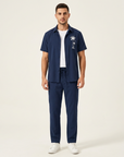 Adrian | Herren Set im Resort-Stil mit Stickerei
