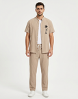 Adrian | Herren Set im Resort-Stil mit Stickerei