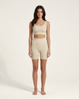 Elaine | Damen Sportbekleidung Set mit Crop-Top und Shorts