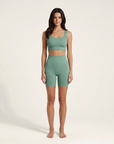 Elaine | Damen Sportbekleidung Set mit Crop-Top und Shorts