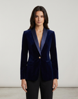 Clara | Damenblazer aus Samt mit eleganten Details