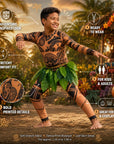 Halloween Costumes Tattoo Print Muscle Cosplay Outfit - Image 4