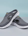 Men's Slippers Slip-On Wide Fit Mesh Casual Mules - Image 2