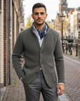 Lukas | Herren Strickpullover im Jacken-Stil