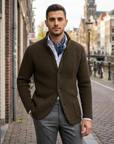 Lukas | Herren Strickpullover im Jacken-Stil