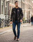 Dylan | Herren-Blazer mit floralem Design