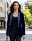 Clara | Damenblazer aus Samt mit eleganten Details