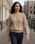 Clara | Strickwaren für Damen mit warmem Baumwollpullover