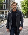 Klaus | Elegante Wildlederjacke Herren für Kalte Tage