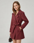 Kurzer Damen Trenchcoat im eleganten City-Stil
