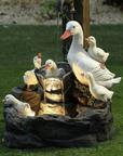 Solar Powered Birdbath Fountain Garden Decor Feature - Image 1