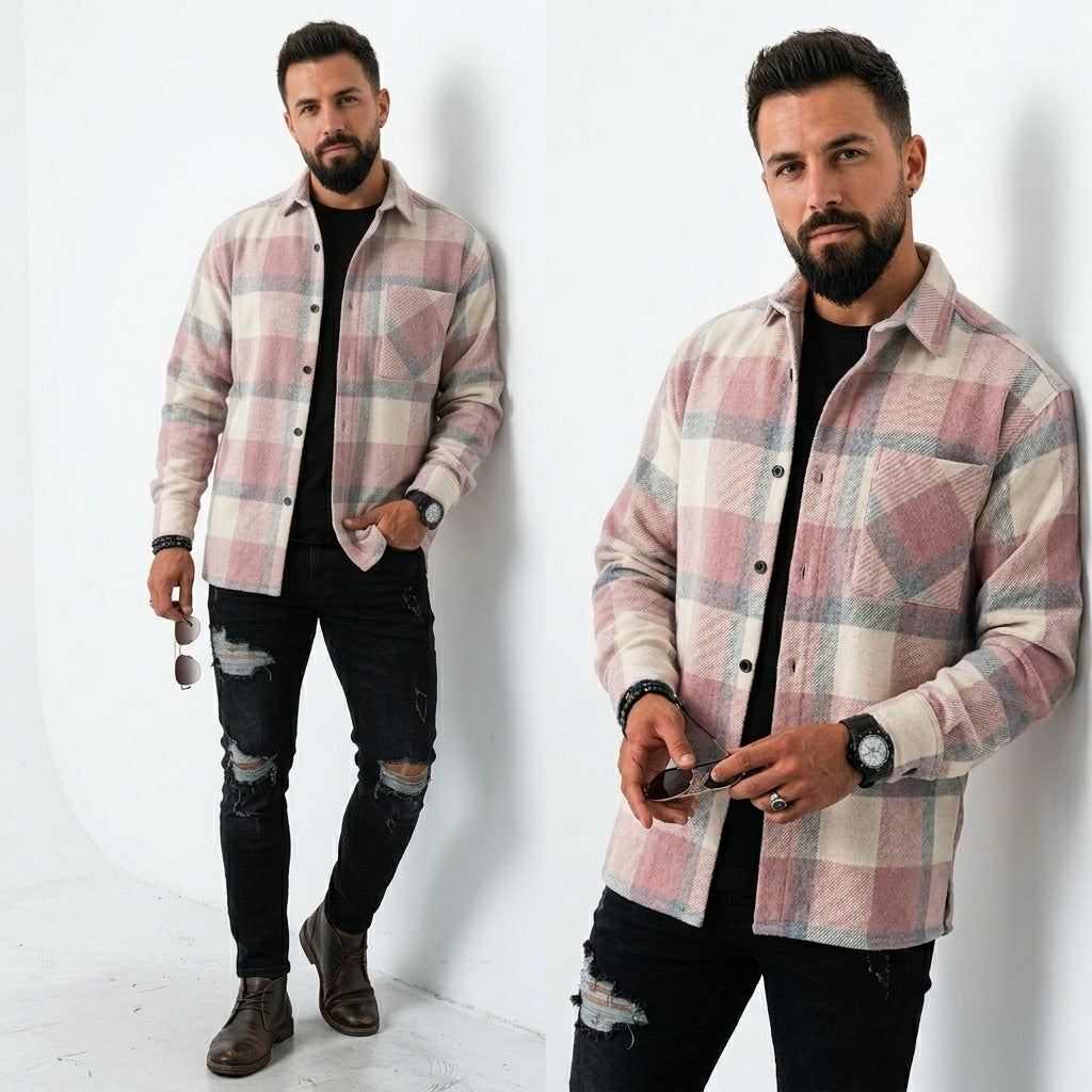 Erik | Karierte Herrenhemden Langarm für Stilvolle Outfits