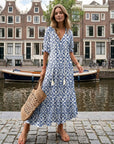 Talina | Elegantes Sommerkleid in fließender Maxi-Form