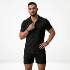 Niklas | Herren Set mit Kurzarmhemd und Shorts