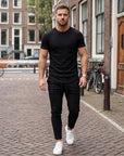 Nojan | Freizeit Herren Set mit modernem T-Shirt Look