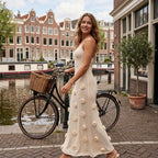 Frieda | Sommerkleid mit 3D Blumenapplikationen