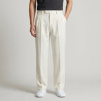 Erik | Klassische Herren Stoffhose mit Weitem Bein