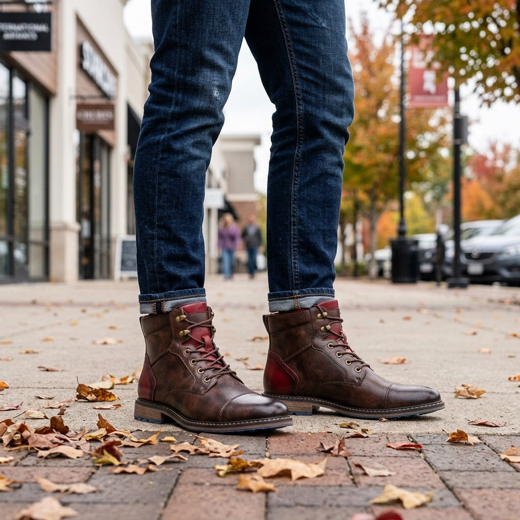 Elian | Robuste Herren Schuhe im Vintage-Stil