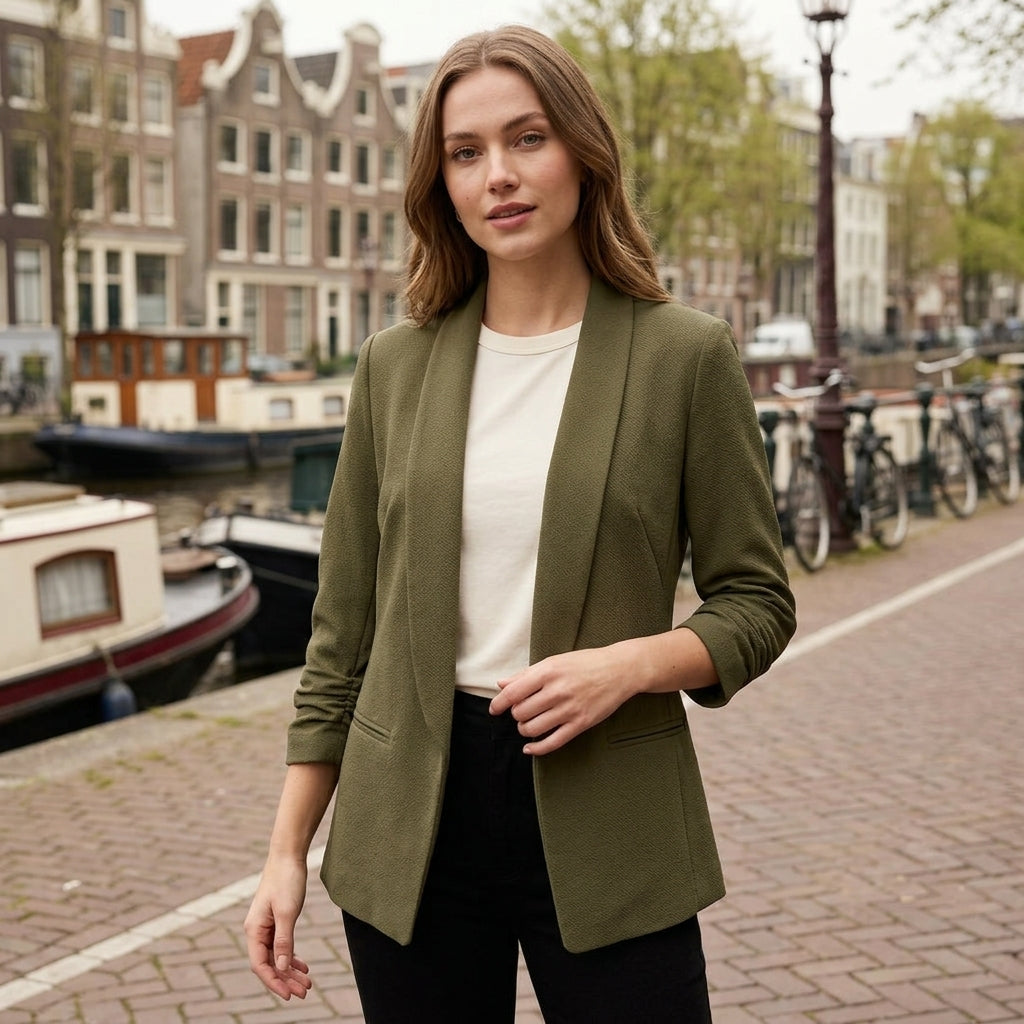 Elisa | Damenblazer mit offener Vorderseite