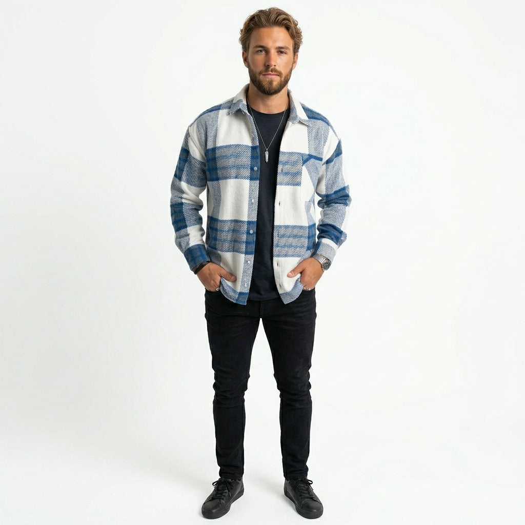 Erik | Karierte Herrenhemden Langarm für Stilvolle Outfits