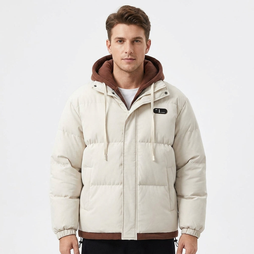 Fabian | Warmer Herrenmantel mit Doppelkapuze