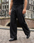 Yannik | Moderne Herren Stoffhose mit hoher Taille