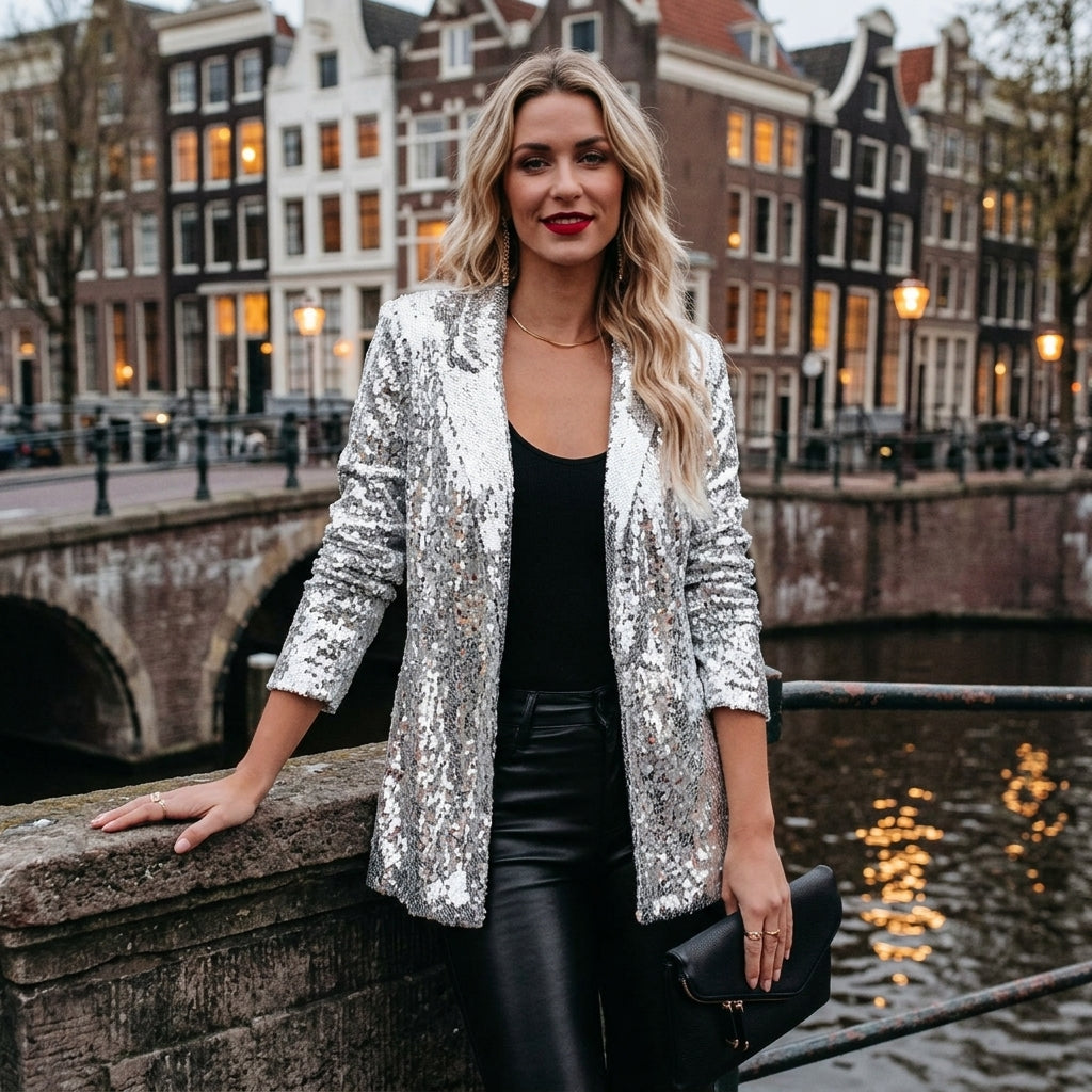 Cosima | Glamouröser Damenblazer mit funkelnden Details