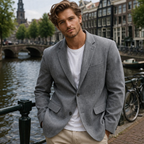 Jonas | Leinen Herren Blazer mit Modernem Design