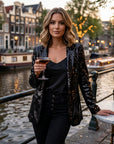 Cosima | Glamouröser Damenblazer mit funkelnden Details