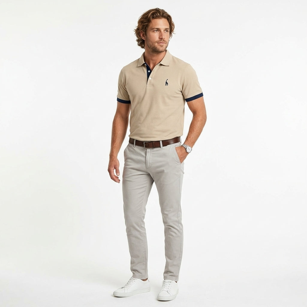 Heiko | Poloshirt Herrenhemden mit Langarm Stil