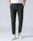 Adrian | Elegante Herren Stoffhose mit feinem Streifenmuster