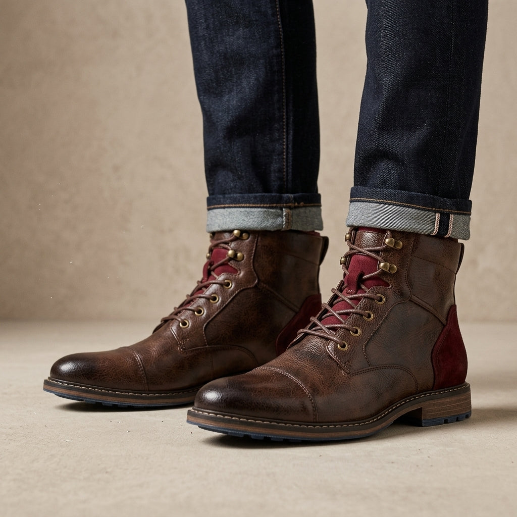 Elian | Robuste Herren Schuhe im Vintage-Stil