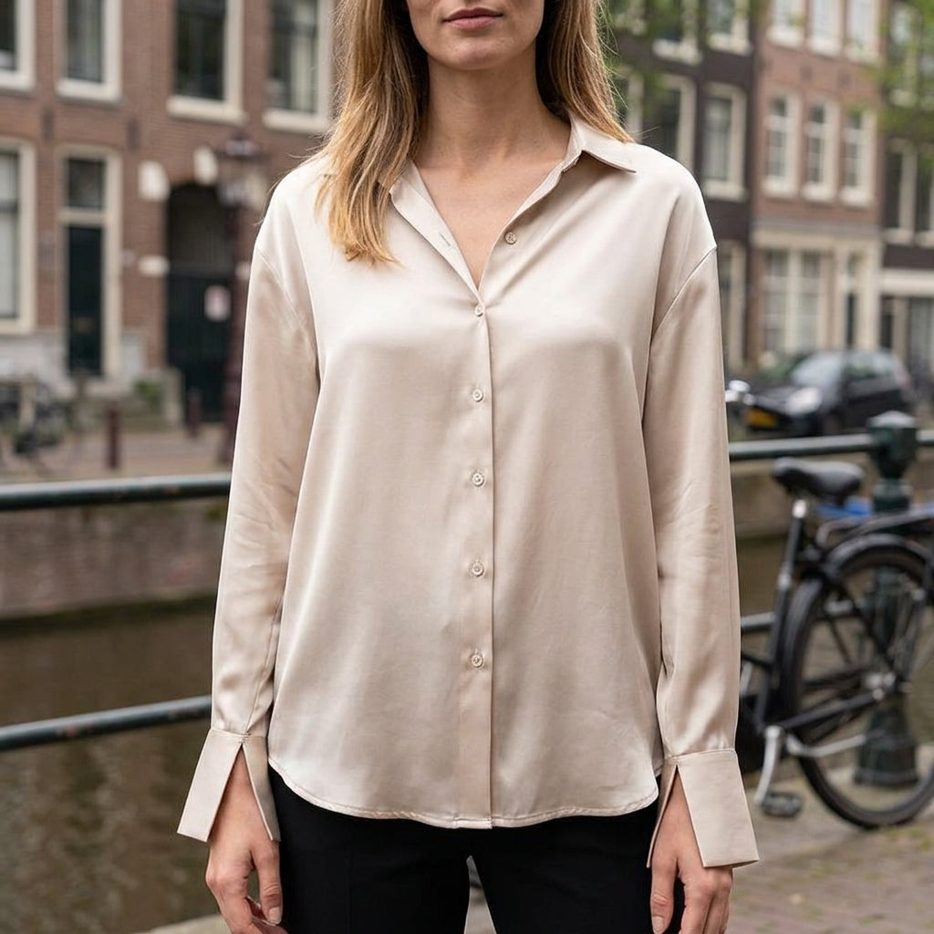 Leni | Seiden Damen Blusen mit Rüschen