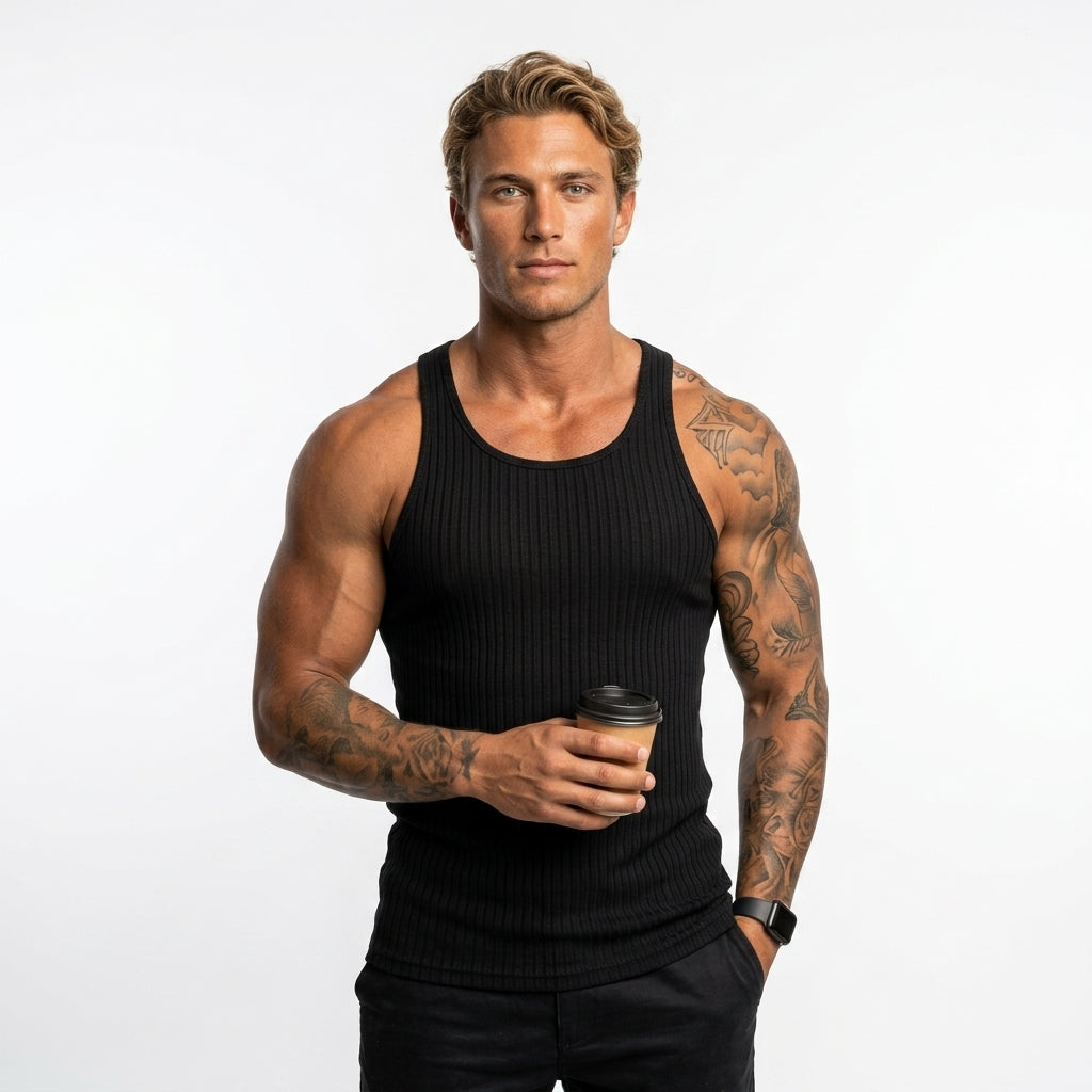 Marvin | Ärmelloses Herren T-Shirt für Training und Bewegung